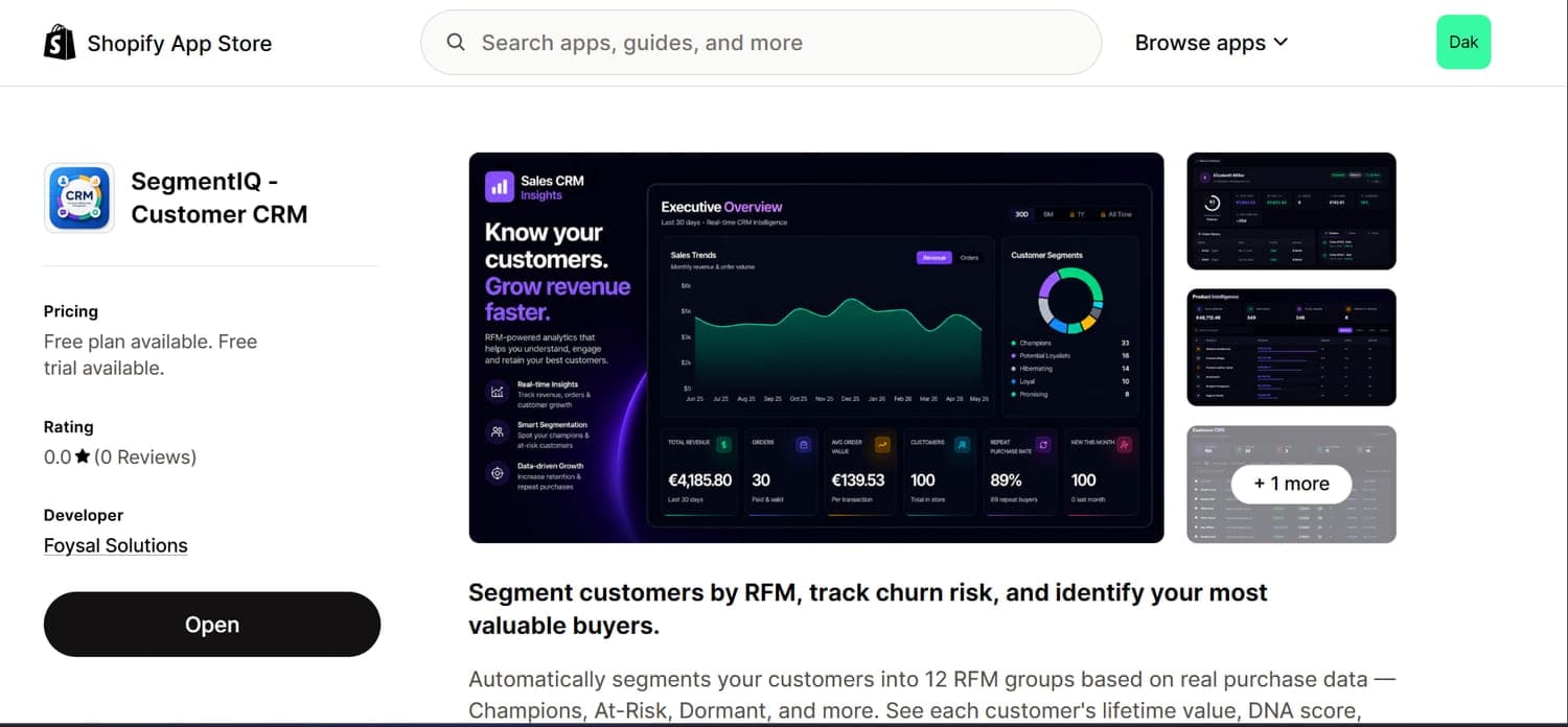 SegmentIQ ~ Customer CRM